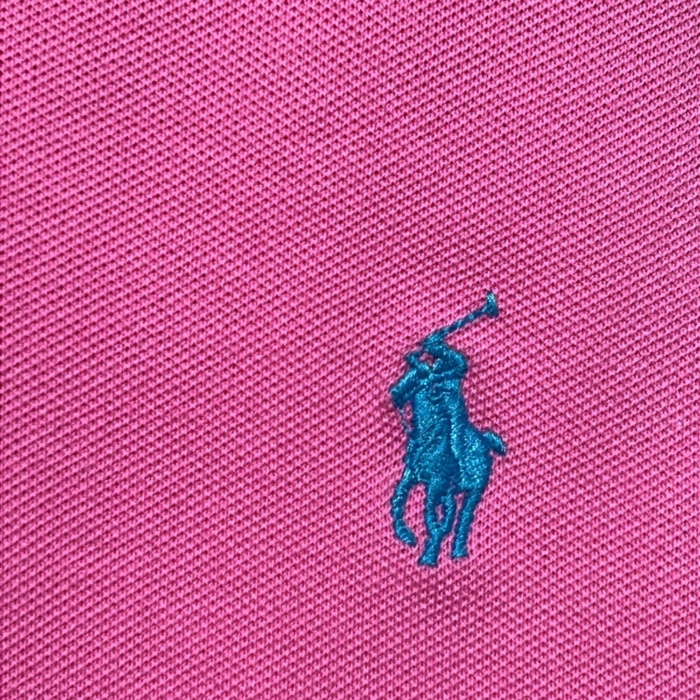 Polo by Ralph Lauren Men's Bright Pink Short Sleeve Polo Shirt/L - Picture 6 of 11